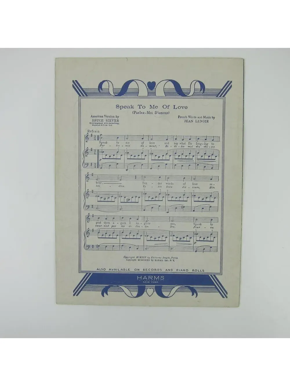 Sheet Music Vienna Dreams Kitty Carlisle Irving Caesar Sieczynski Vintage 1937